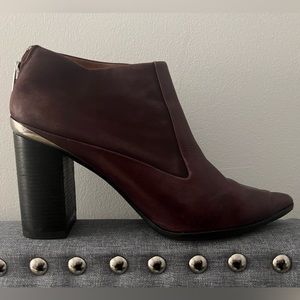 See by Chloe Burgundy ankle booties